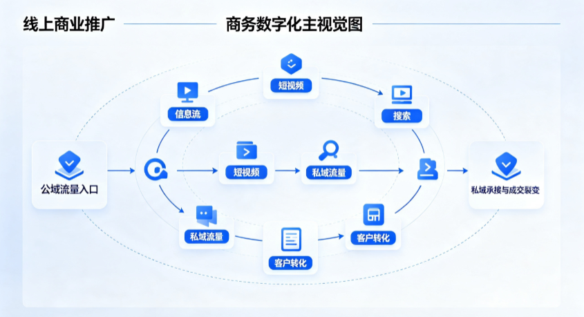吴川市线上商业推广怎么做？全域流量闭环搭建与低成本转化实战指南